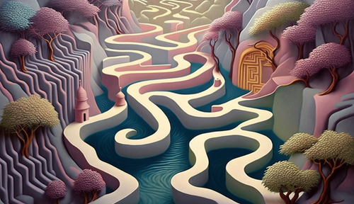 River flowing through a maze v4