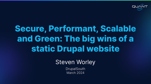 Drupalsouth sydney 2024 static drupal talk slide